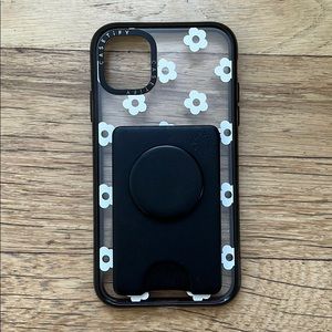 Casetify case with Popsocket wallet attached